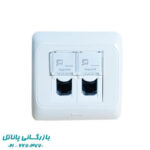 پریز شبکه توکار لگراند CAT6 UTP  دو پورت
