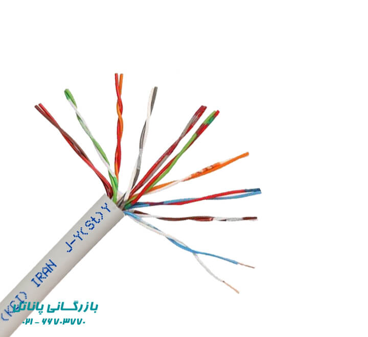 6 کابل 6 زوج 0/6 هوایی طوسی کرمان - Image 1