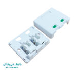 کیستون باکس روکار شبکه CAT6 UTP دو پورت شاتر دار - Image 2