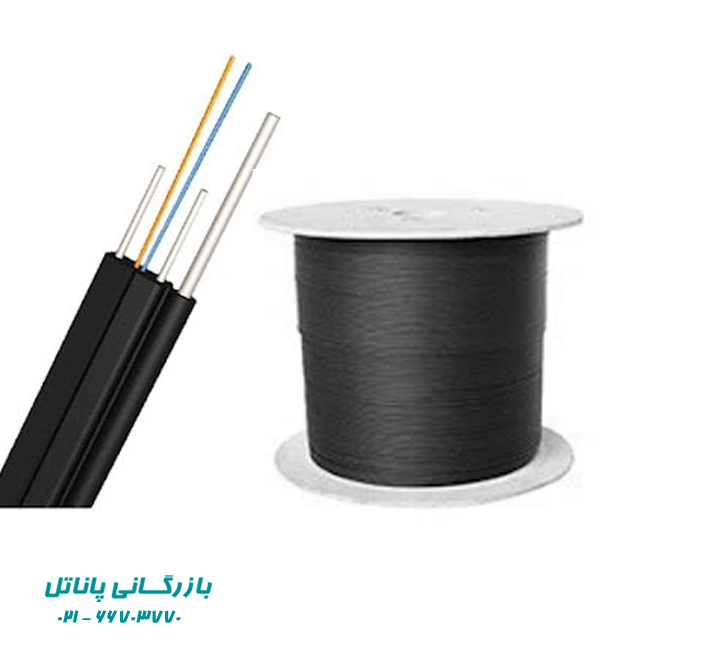 کابل دراپ فیبر نوری ۲ کور ۳ مهار